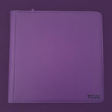 TCUK 12-Pocket Top Loader Folder | PURPLE | Holds 384 cards