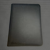 ELITEGUARD 12-Pocket Premium Zip Binder | Black (holds 480 cards)