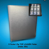 TCUK 9-Pocket Top Loader Folder | For Trading Cards | Holds 252 Cards